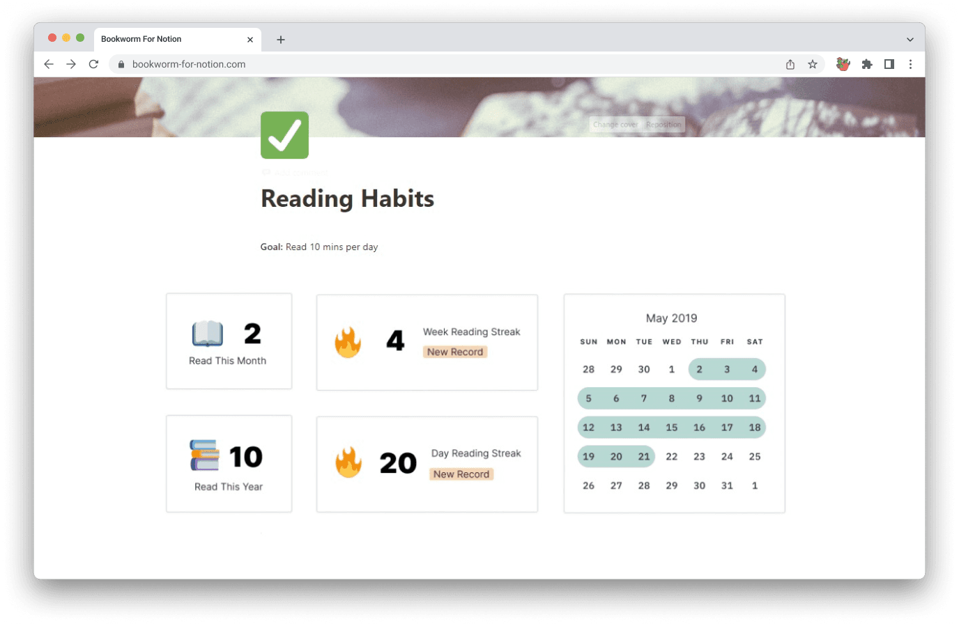 Sync your reading progress and habits